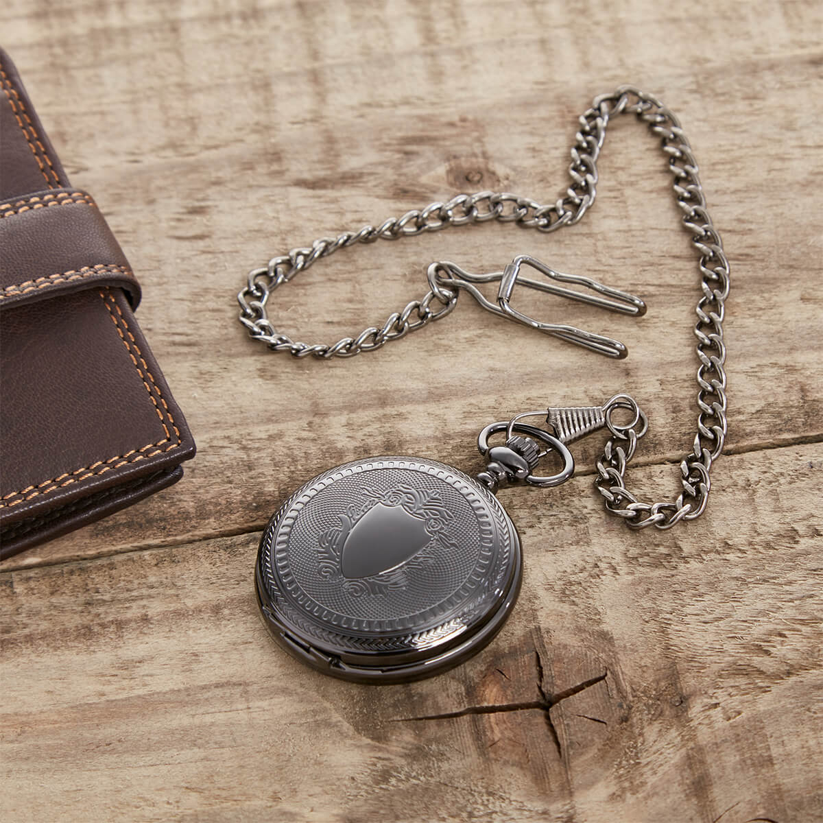 Gunmetal on sale pocket watch