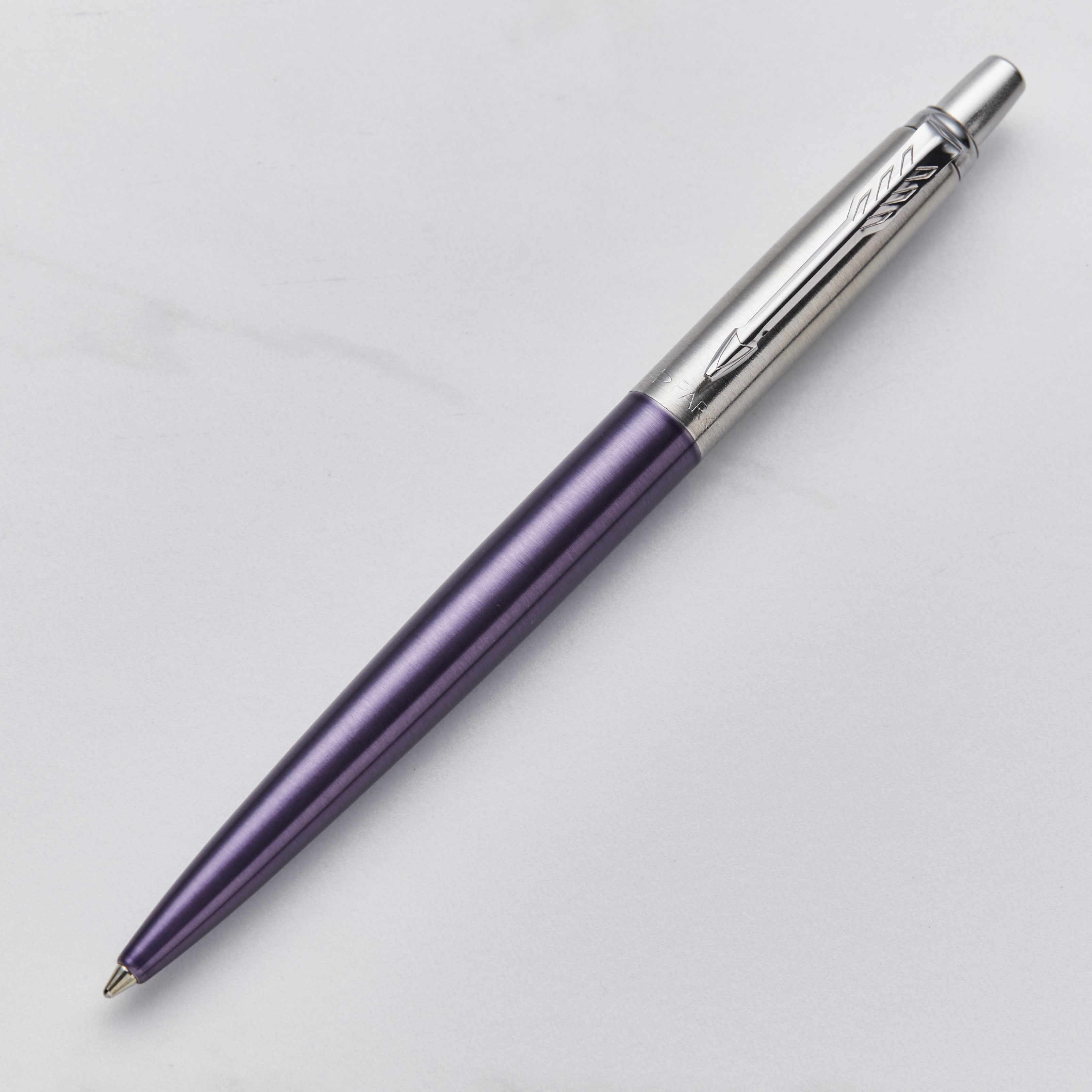 personalised Parker Jotter Bond Street Ball Pen Purple