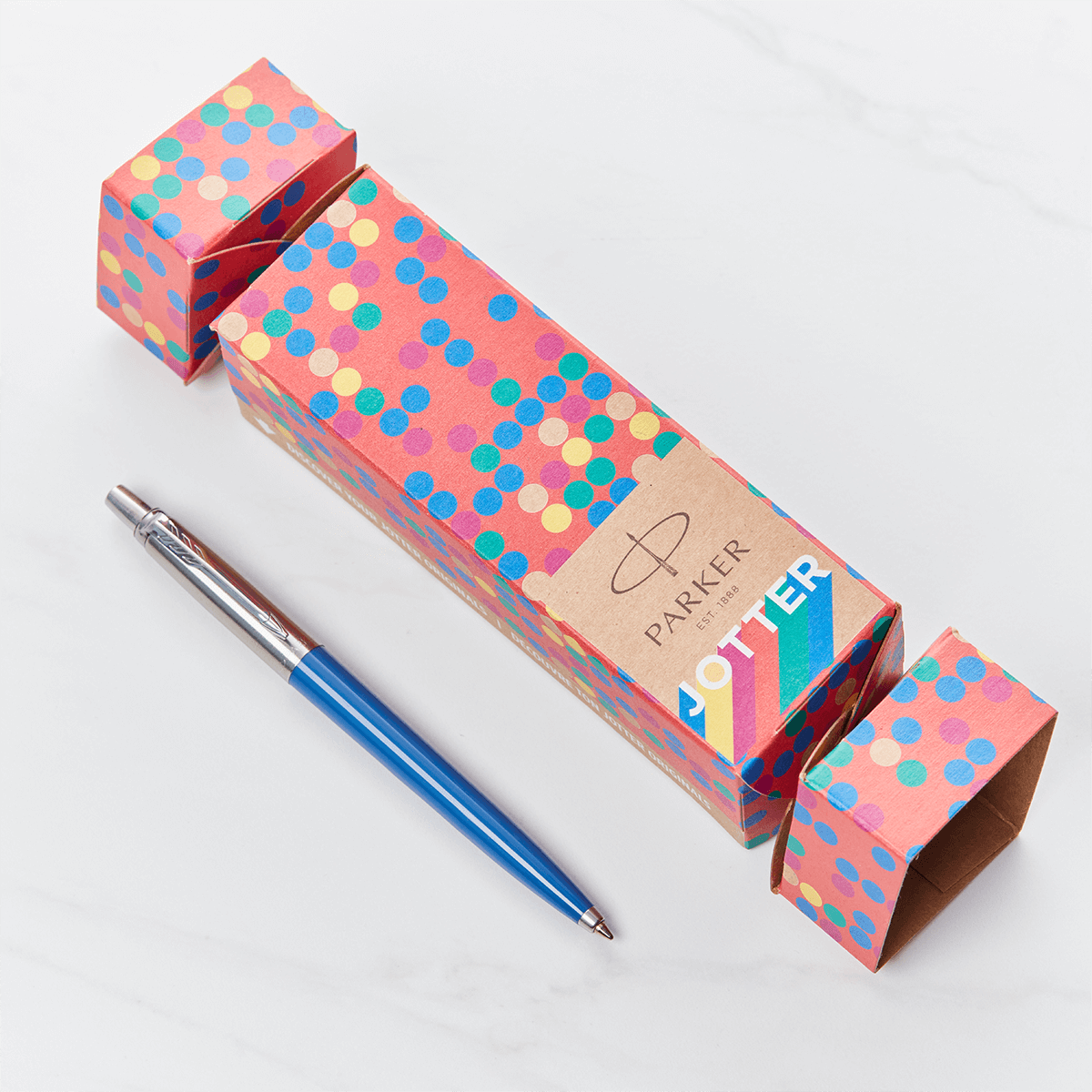 Parker Jotter Pen Cracker Gift Set - Blue