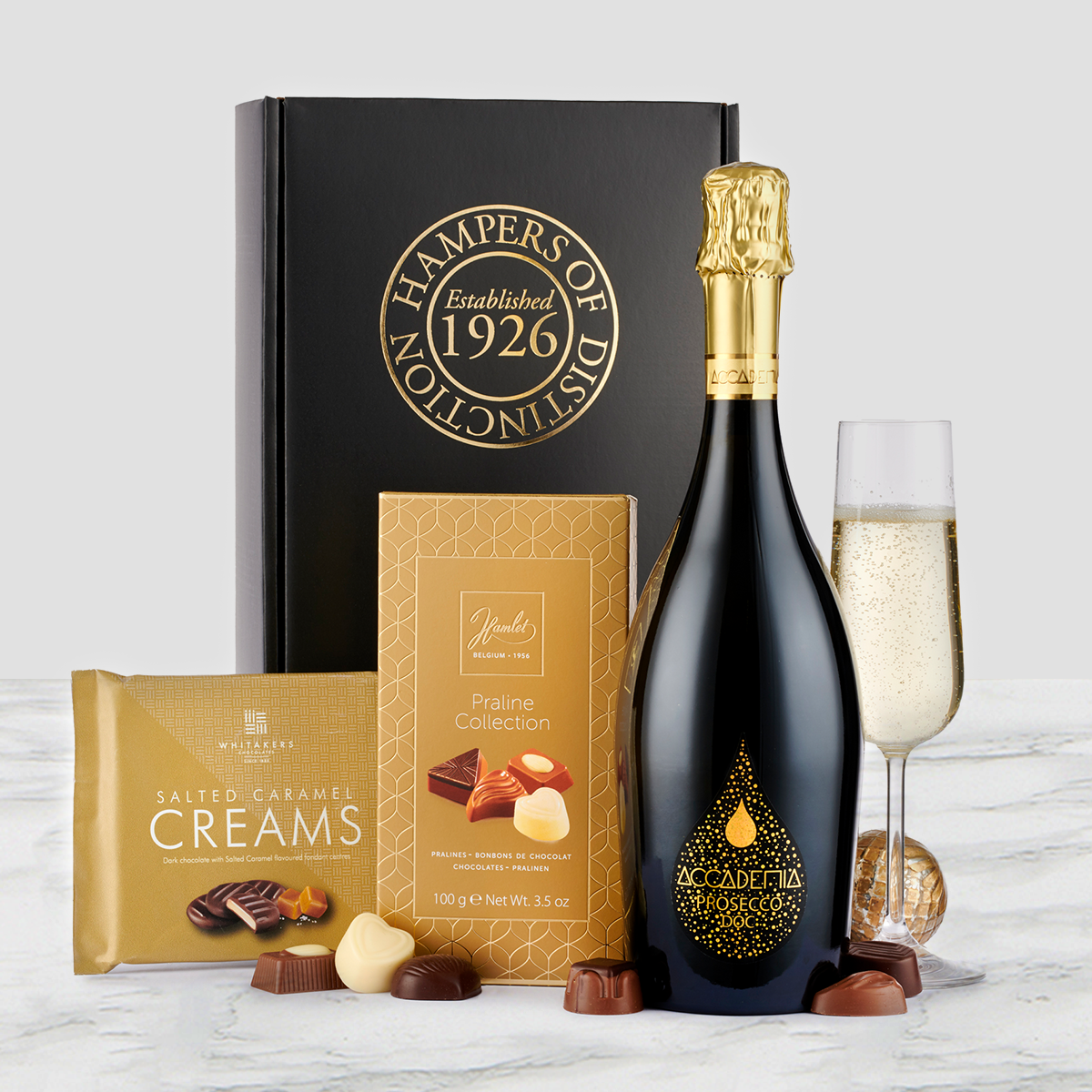 Prosecco and chocolates