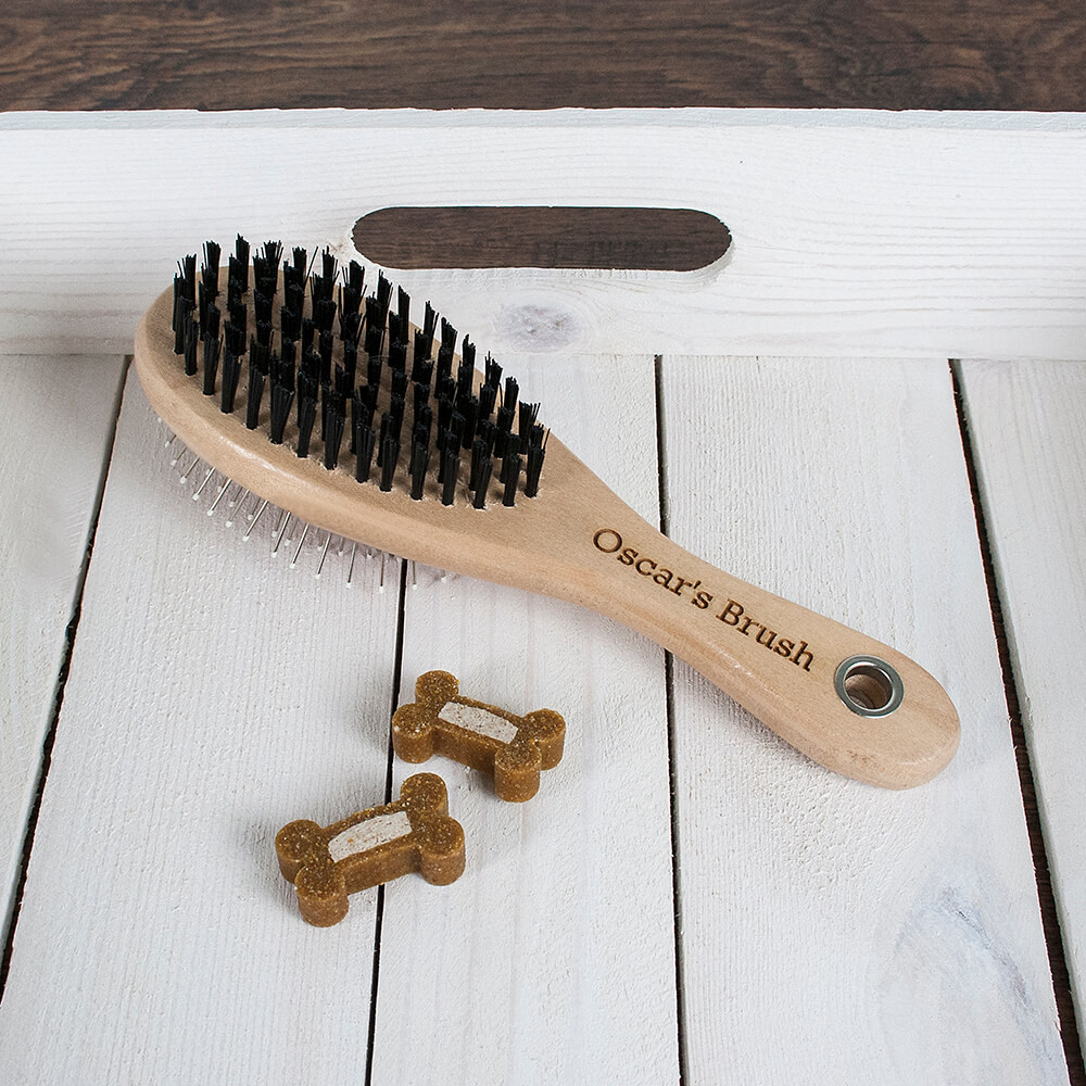 personalised dog brush