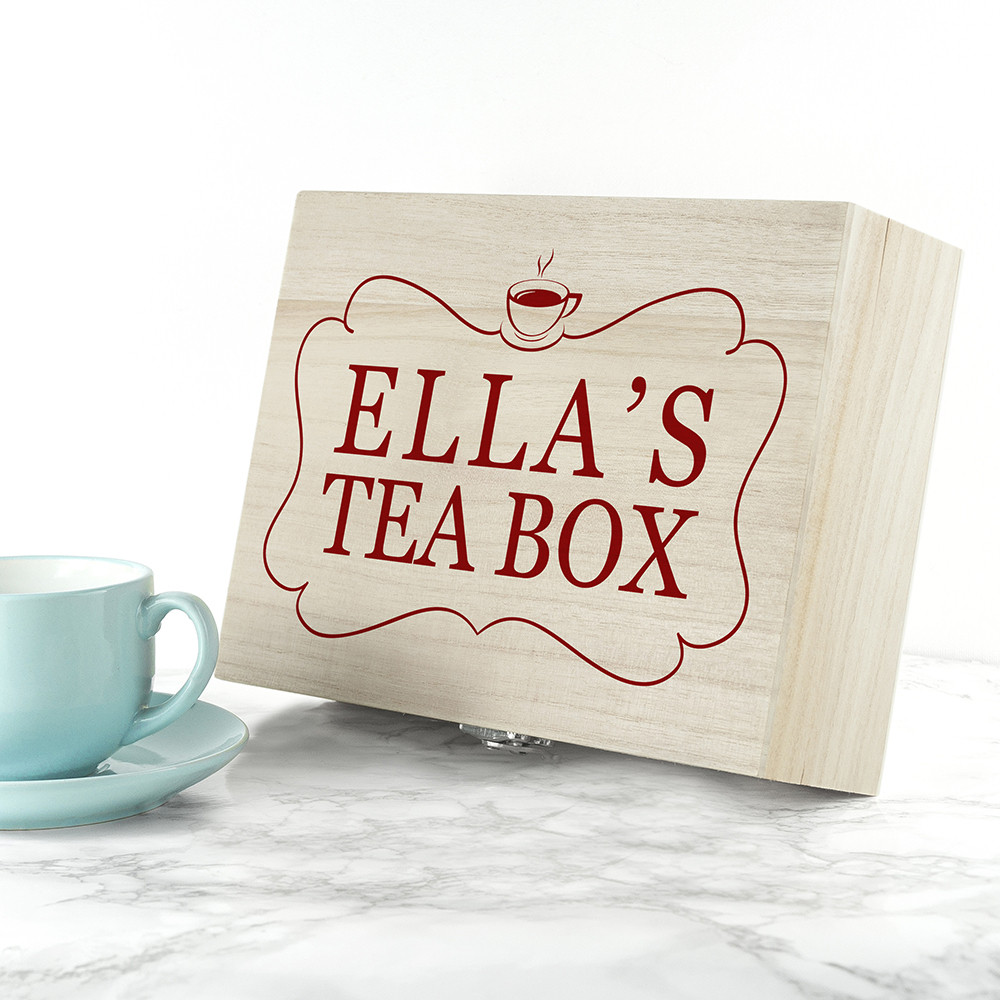 personalised Name Tea Box