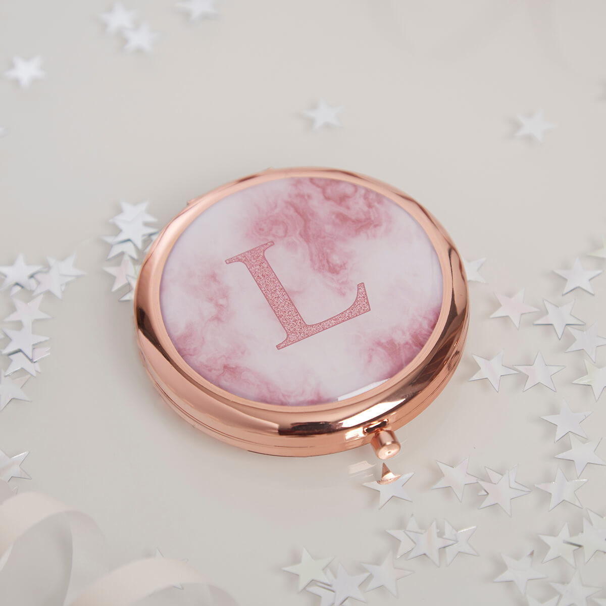 Rose Gold Initial Mirror