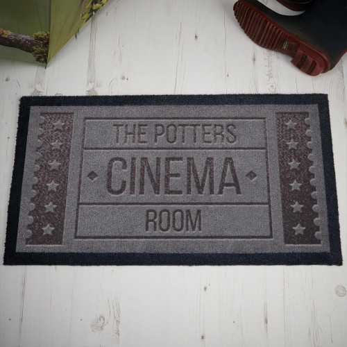 personalised Cinema Room Doormat