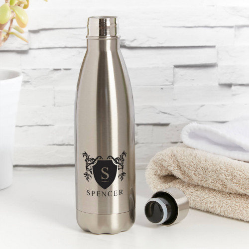 Water Bottle Personalized W/ Straw Lid Personalized Gifts for Him Custom  Water Bottle Engraved Name Bottle Stainless Steel 