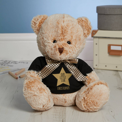 Personalised Our Little Star Fudge Teddy Bear