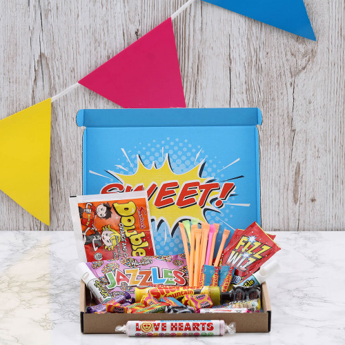 personalised Retro Sweets Letterbox Hamper