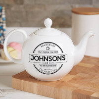 personalised Brewers Pot Belly Teapot