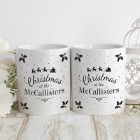 personalised christmas at the matching mugs