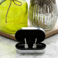 personalised guitar cufflinks