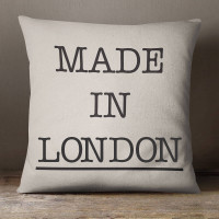 personalised Made in City Cotton Cushion