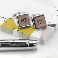 personalised initials cufflinks