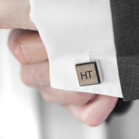 personalised initials cufflinks