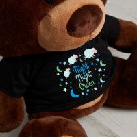 personalised 'Night Night' Caramel Charlie Teddy Bear