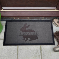 personalised Rabbit Doormat
